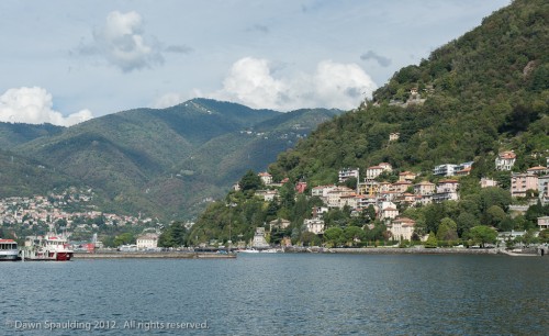 Looking over Lake Como