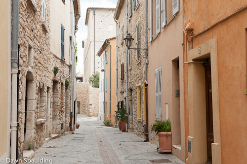 Narrow cobblestone streets run through the old town