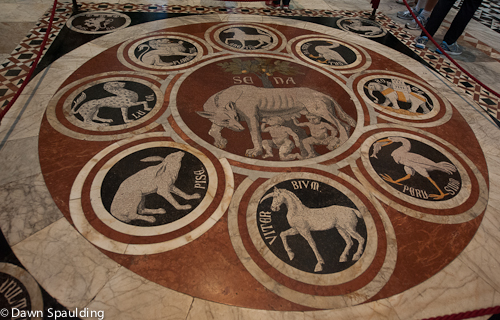 14th-century mosaic, "She-Wolf of Siena"